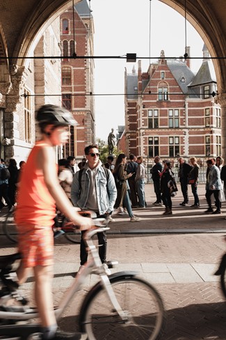biking at rijks